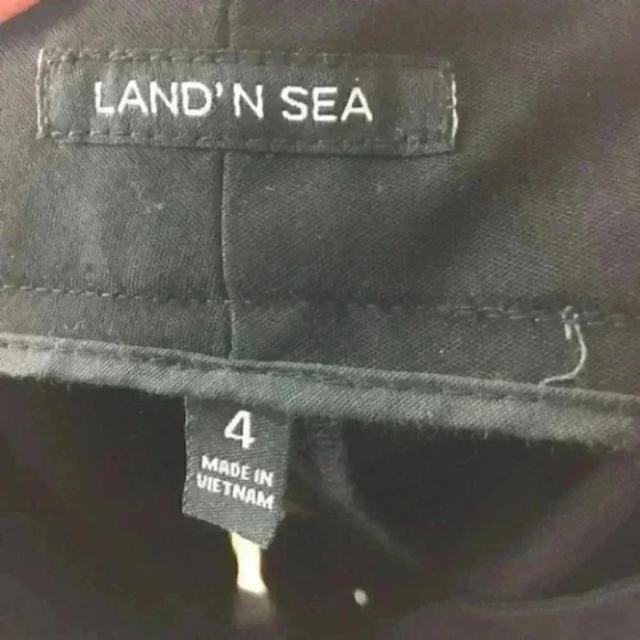 Land N Sea Skirt Size 4 Black Pencil with Pockets - Picture 9 of 11